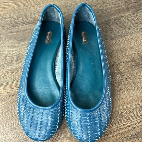 Anthropologie Gee WaWa Teal Flats, size 9.5 - Picture 3 of 10
